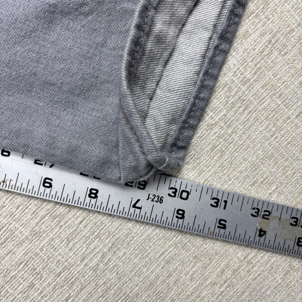 Levis 501 Original Fit Grey Straight Leg‎ Button Fly Denim Jeans Mens 38x32 - Picture 5 of 6
